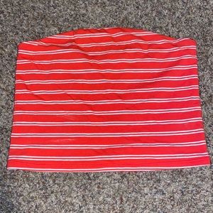 striped tube top